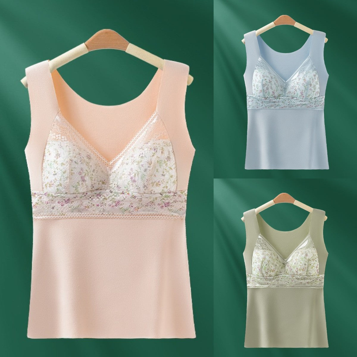 🔥【Пакет от 3 части】❤️【40-100 кг】Есенно/зимно дантелено бельо от гъши пух, топло и поддържащо бюста