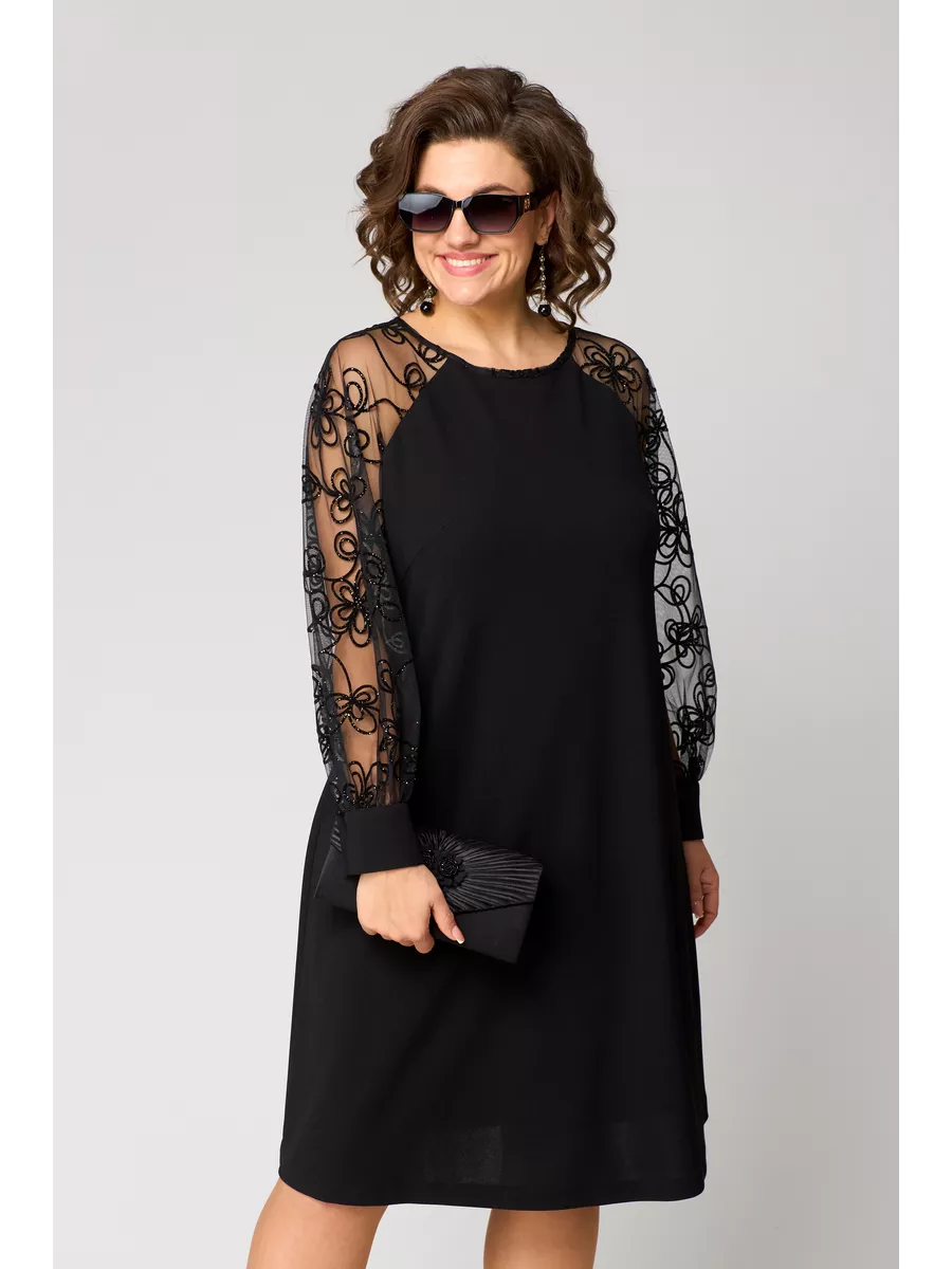 💖【S-5XL】🍁🍂Nové kvalitné elegantné čierne šaty s čipkovou výšivkou 2026, precízne luxusné spracovanie, pohodlné a priedušné.