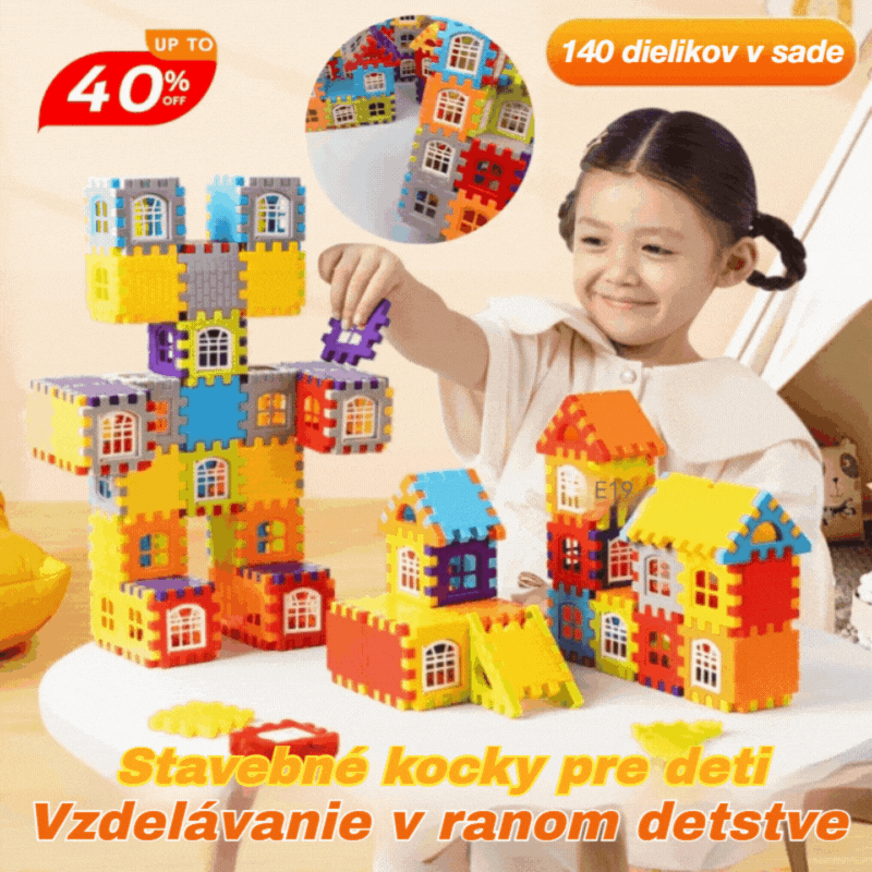 🎁🧩🧩【70 kusov】Vzdelávacie hračky zo stavebníc – Podporujte kreativitu a logiku detí, rozvíjajte motorické zručnosti a zábavne sa učte! Perfektný darček pre deti!