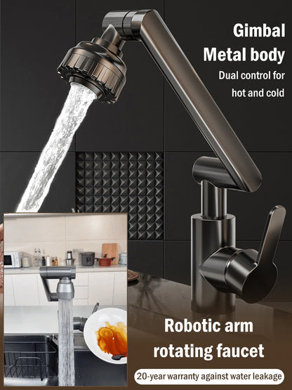 💥【Ofertă specială】Robinet rotativ cu braț mecanic la 1080 - Baterie universala reglabila cu apa calda si rece