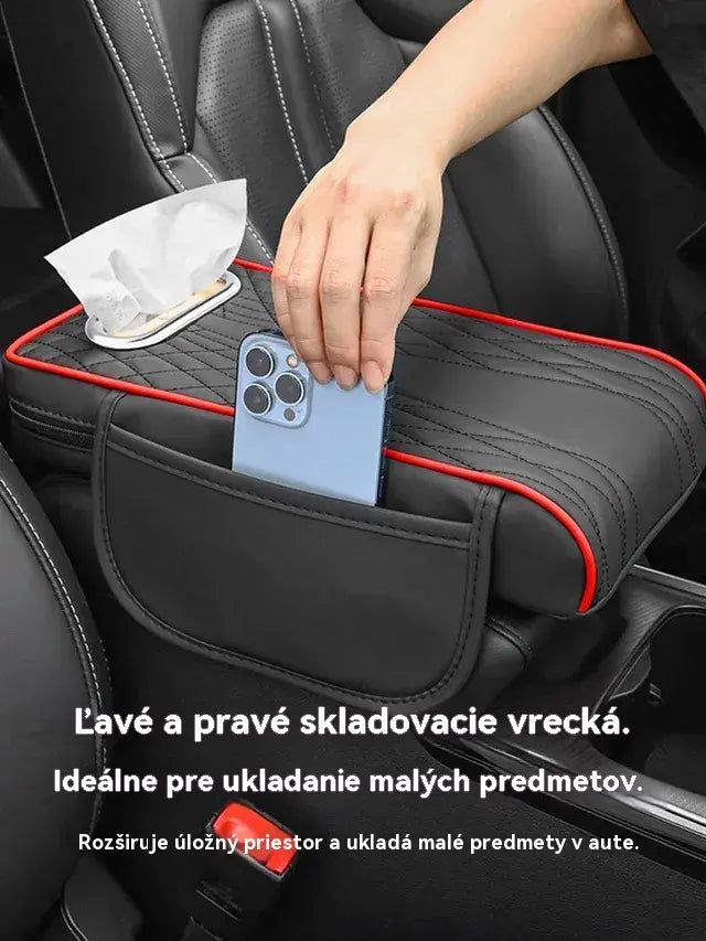 🚗🔥 【Časovo obmedzená zľava -50%】Multifunkčný 3-v-1 kožený box na lakťovú opierku do auta