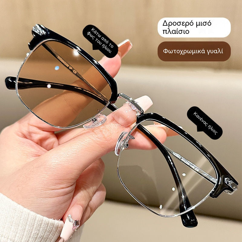 Inteligentné okuliare s automatickým zoomom proti modrému svetlu