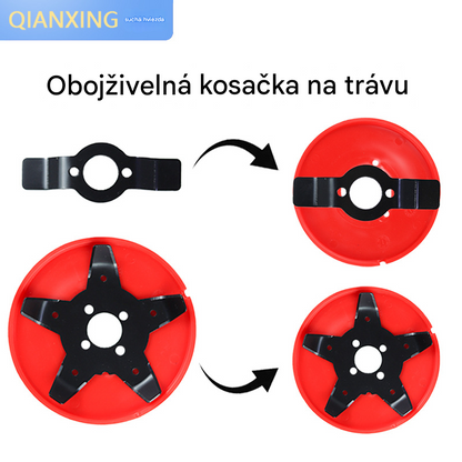 🌿【50% zľava】🔨Multifunkčná kosiaca hlava 2v1 na odstránenie buriny – vhodná na súš aj vodu【2 čepele + veko】