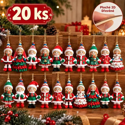 🎄【20 kusov】🎅Roztomilé vianočné ozdoby✨