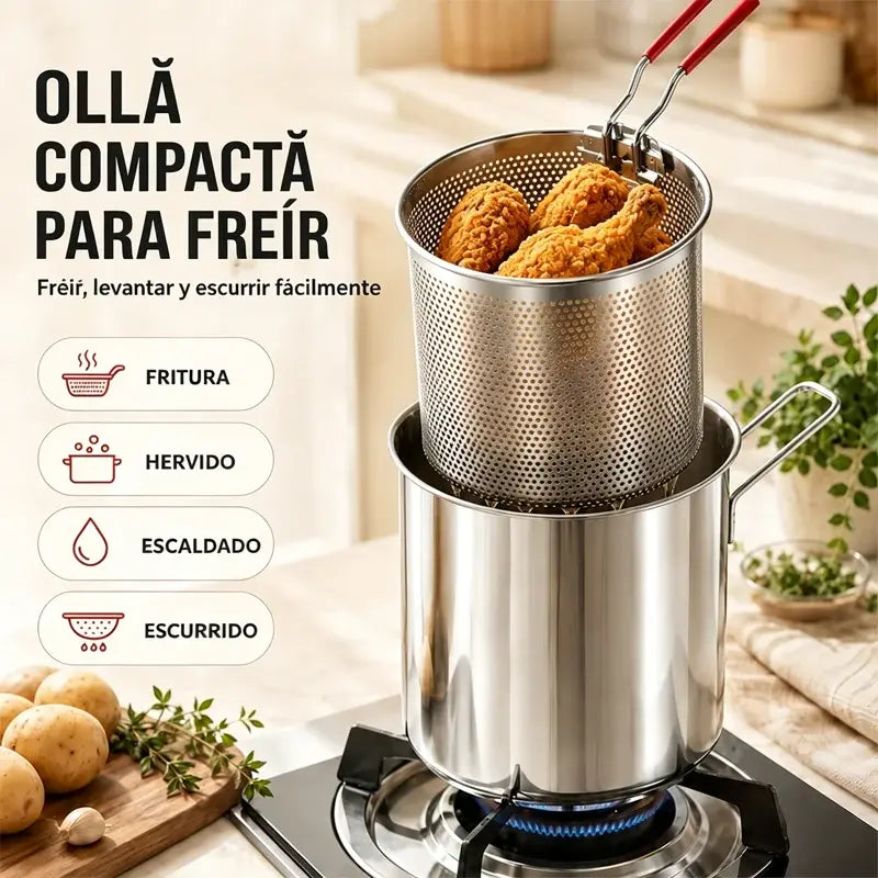 🔥 POSLEDNÝ DEŇ! -50% | Multifunkčná fritéza 304 | Jednoduché, rýchle a bezproblémové varenie 🍳