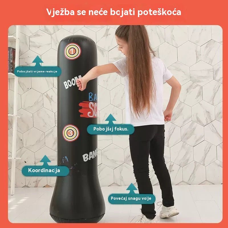 💪【50% popusta】🥊 Dječja boks vreća, izdržljiva, stabilna i jednostavna za korištenje | Poboljšava brzinu reakcije i koordinaciju