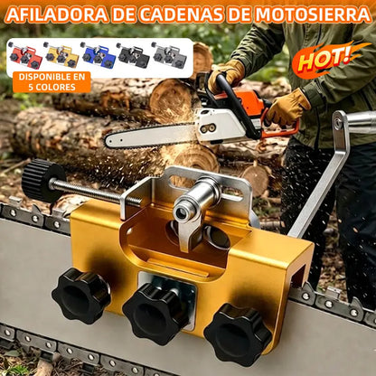 ⚙️ Afilador manual de motosierras 2 en 1｜Afilado Rápido y Preciso, Compatible con la Mayoría de Motosierras