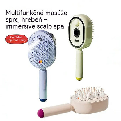 💥【Zľavy na nové produkty】✅Elektrická hmlová masážna kefa - bezbolestne rozčesáva zamotané vlasy bez ťahania a pomáha predchádzať ich lámaniu.