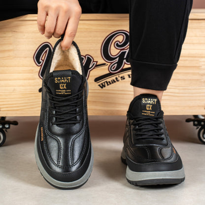 ⛄🔥【39-45】2025 Pánske zimné voľnočasové športové topánky, pravá koža, vodeodolné, mäkká podrážka a zamat, nové