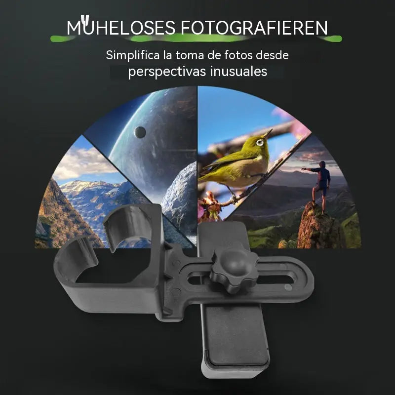 Mini telescopio monocular para teléfono – Telescopio monocular portátil para viajes y observación