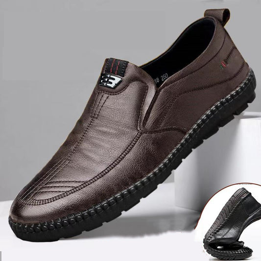 👞【Sezónny výpredaj so zľavou 50 %】Nové ležérne topánky v britskom štýle, mäkká podrážka✅Ručne vyrobené z vybranej kože✅Odolné a priedušné