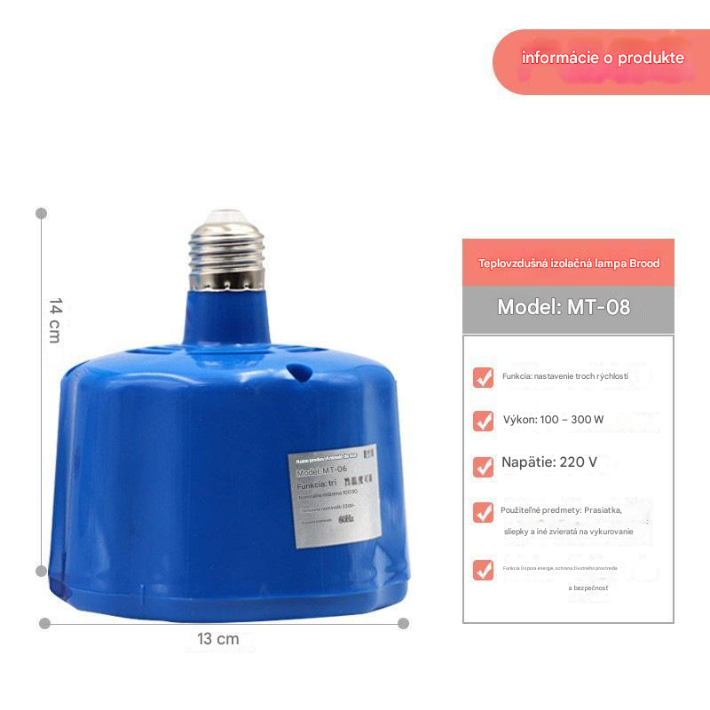 🐣【50% zľava】💡 Inteligentná vyhrievacia lampa s konštantnou teplotou pre domáce zvieratá na chov - 3-stupňové nastavenie teploty, prispôsobte podľa veku a prostredia