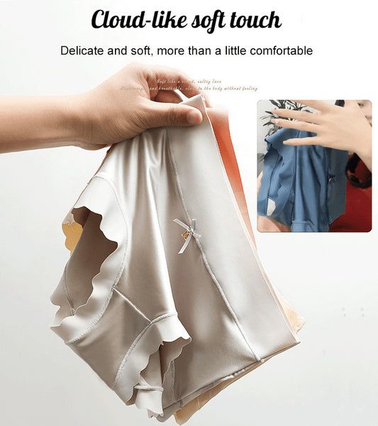 🔥🌟🩲Juego de 6 unidades de ropa interior femenina - Hecho de seda fría, sin costuras, antibacteriano y extremadamente cómodo. ¡La elección perfecta para todo el día! (Para tallas de 40-75 kg)