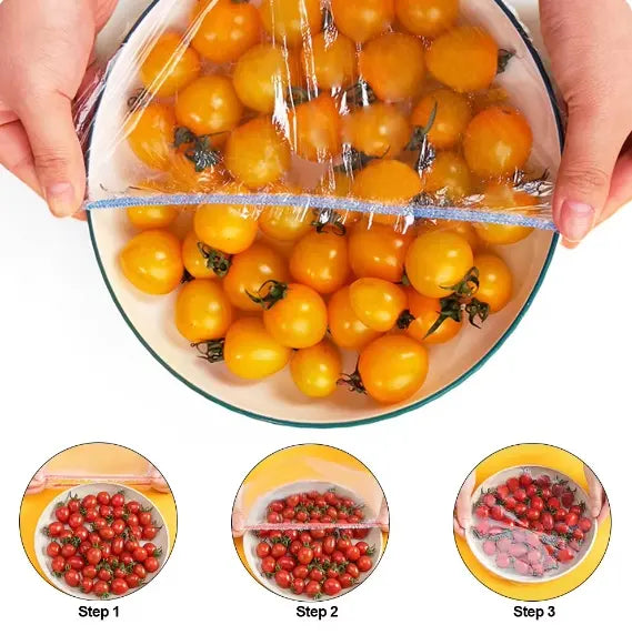 【2 bolsa, 200 piezas】Tapa de frescura desechable de grado alimenticio