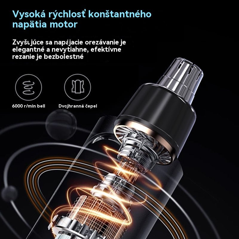 📢📢50% zľava!!! 👨Univerzálny multifunkčný elektrický zastrihávač chĺpkov v nose s digitálnym displejom