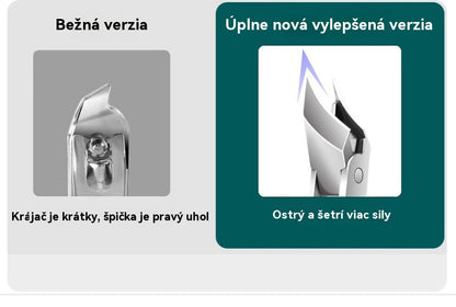 【Sada 3 kusov】✂️💅 Nový ultra ostrý šikmý nerezový kliešť na nechty s veľkým otvorom – Nezbytný nástroj na úpravu nechtov doma, s ozubeným prepínačom pre presné strihanie