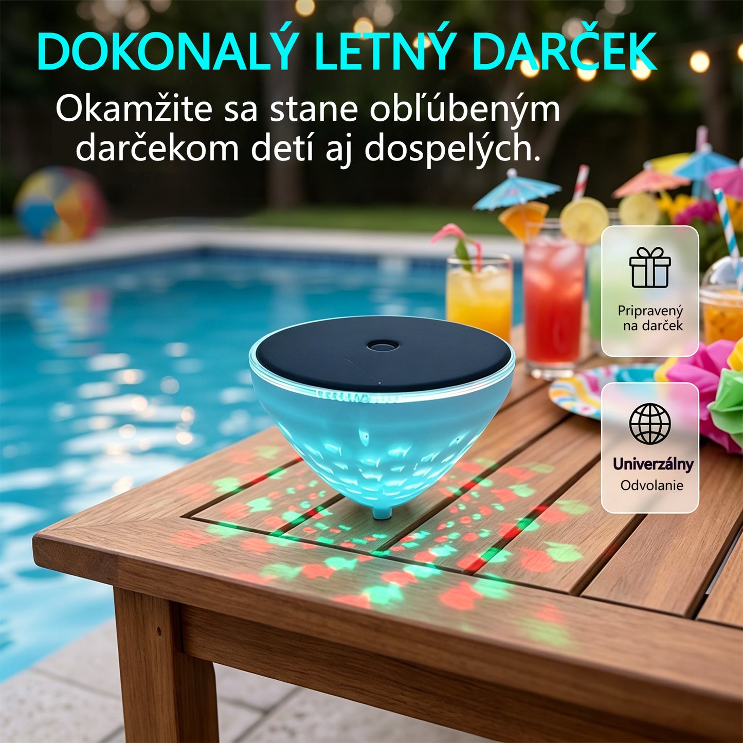 ☀️【50% zľava】🐠 Plávajúce solárne bazénové svetlo s projekciou v tvare ryby - Plávajúci dizajn sa elegantne pohybuje po hladine a vytvára romantickú atmosféru.💡💦