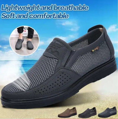 👟2025 Pánske priedušné a pohodlné topánky s mäkkou podrážkou proti šmyku🔥