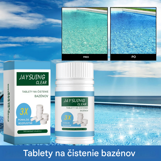 🔥【Kúp 1, získaj 1 zadarmo】Šumivé tablety na čistenie bazénov - Účinne pomáhajú odstraňovať baktérie, riasy aj nečistoty a zlepšujú kvalitu vody v bazéne.【2 položky】