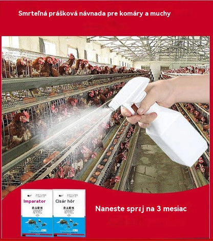 🌿🚫 Bezvôňový dlhodobý sprej proti muchám pre domácnosti a farmy