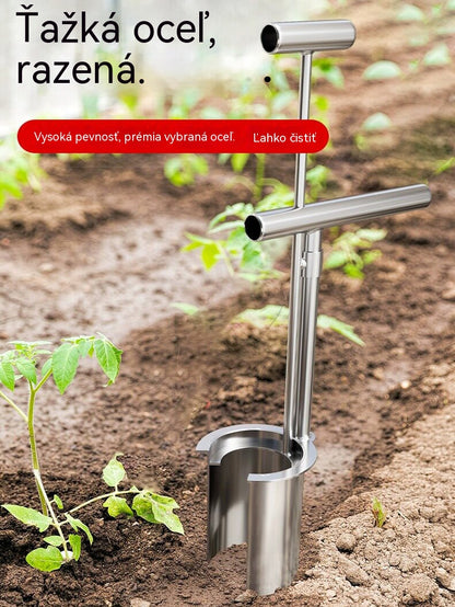 🌱【50% zľava】Brzo presađivanje bez saginjanja! Presađivač od nehrđajućeg čelika udvostručuje učinkovitost, što olakšava sadnju 💪✨