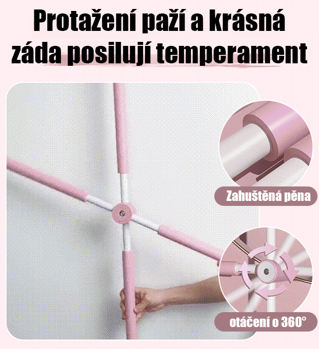 🔥🤸‍♀️【Posebna ponuda】🧘‍♂️ Štap za korekciju leđa – Joga štap za otvaranje leđa i savršeno držanje tijela!