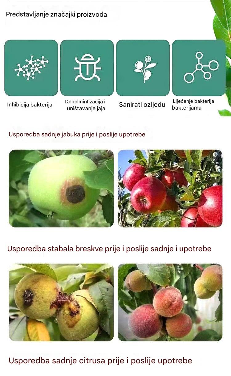 ✅😍Posebna ponuda✨Baktericidno sredstvo i sredstvo za uklanjanje štetočina za voćnjake, vraća vitalnost drveću i podržava gnojidbu lišća!!!