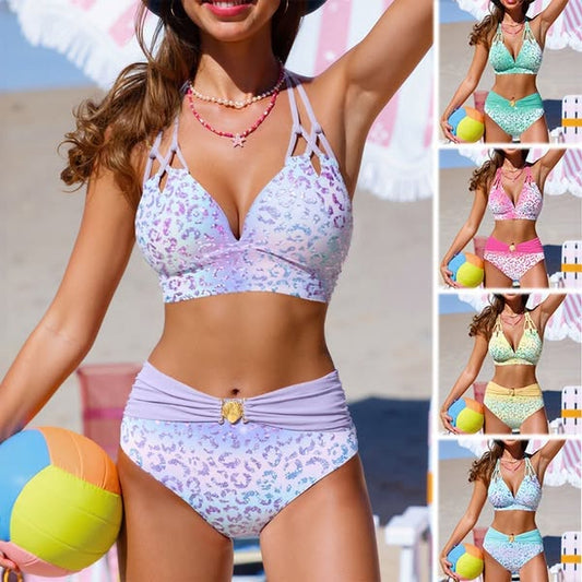 🏖️👙【Časovo obmedzená ponuka!】🌴【S-3XL】👙🌊Sexi potlačená bikinová podprsenka Kantarka - rýchloschnúci, pohodlný, priedušný, nevyhnutný kúsok do leta