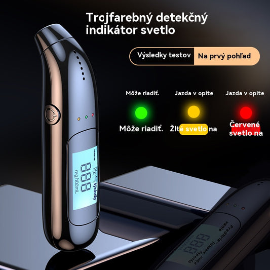 🔥【Kúp 1, získaj 1 zadarmo】🍷 Vysoko presný prenosný dychový analyzátor – Zmerajte si hladinu alkoholu pred jazdou
