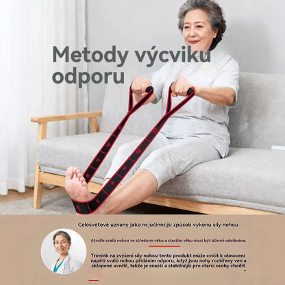 【Купете 1, вземете 1 безплатно】Ластична лента за издръжливост за изграждане на мускули, разтягане на краката и еластична лента за хора на средна и по-възрастна възраст.