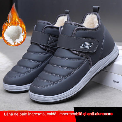 【50%OFF】【39-44】🔥2025 Nuevo estilo de invierno más zapatos de hombre impermeables y antideslizantes de terciopelo y cuero genuino engrosado
