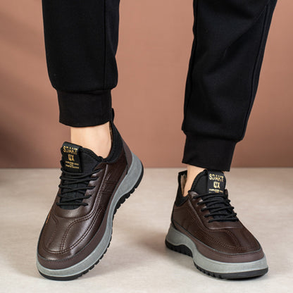 ⛄🔥【39-45】2025 Pánske zimné voľnočasové športové topánky, pravá koža, vodeodolné, mäkká podrážka a zamat, nové