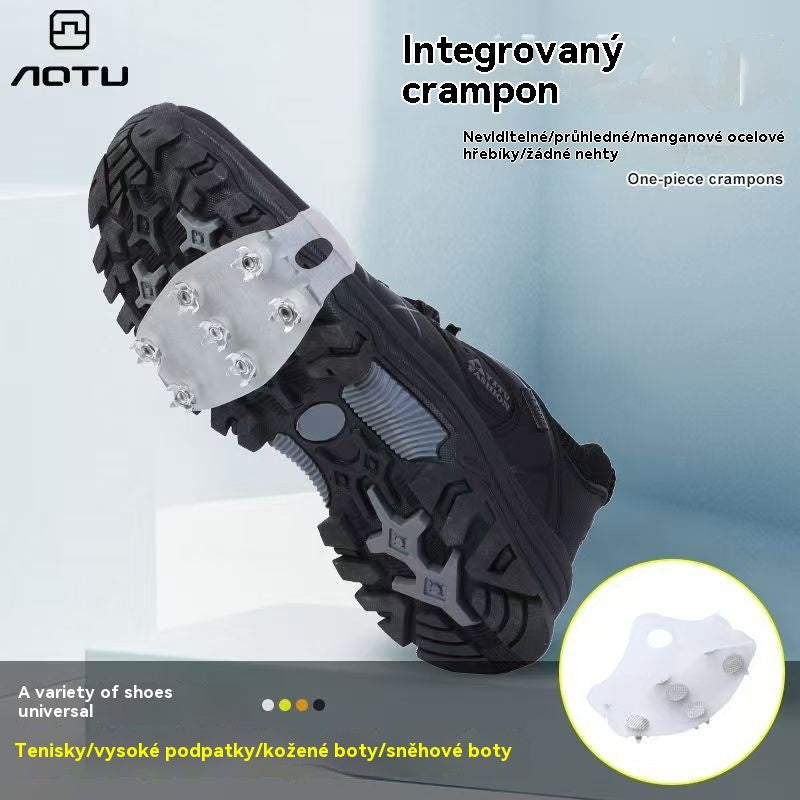 💪【Kúpte 2 a získajte 2 zadarmo】🏃‍♂️⛄ Päťdierkové návleky na topánky, protišmykové, vhodné na turistiku v prírode, ako aj na snehovú turistiku, horolezectvo, lezenie po skalách a zimné ľadové oblasti. (8 položiek)