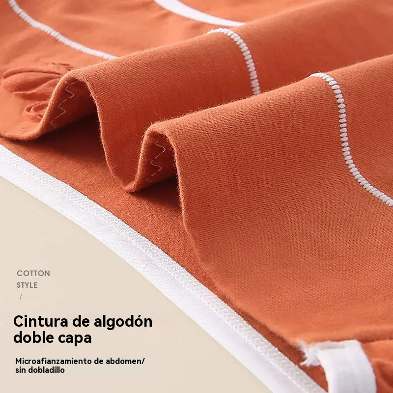 ✨【50% отстъпка】🩲Дамско бельо от чист памук с висока талия, антибактериална област с графен 7A в областта на чатала, контрол на корема и повдигане на дупето, дишащо бельо. (Комплект от 7 части)