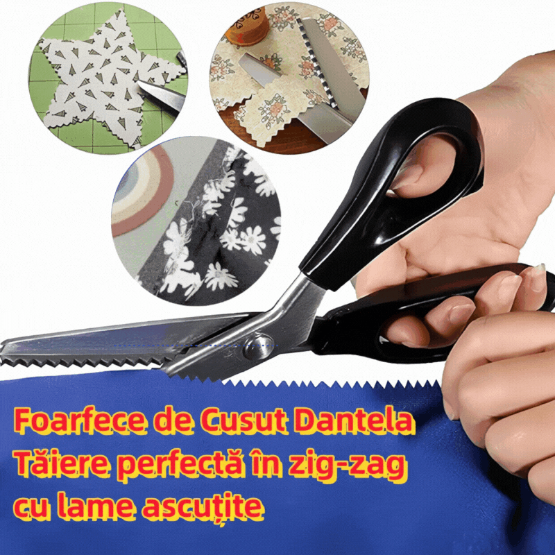 2 kusy za 22 eur🔥Kúpte 1 a druhý získate zadarmo✂️ Profesionálne cikcakovacie nožnice – ostré nožnice na látku so zúbkovaným ostrím