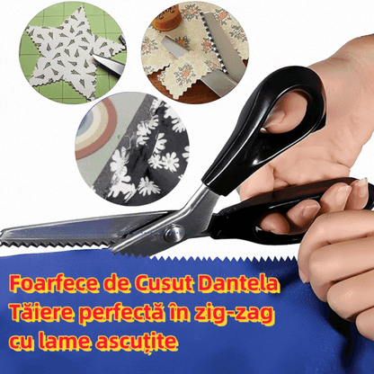 2 kusy za 22 eur🔥Kúpte 1 a druhý získate zadarmo✂️ Profesionálne cikcakovacie nožnice – ostré nožnice na látku so zúbkovaným ostrím