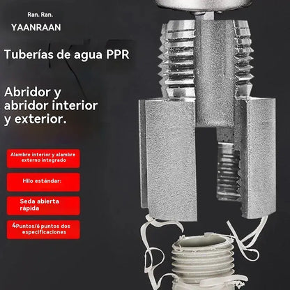 🔩 🔥Broca integrada para instalación de tuberías PPR: ¡fácil de usar y sin soldadura! [Juego de dos piezas: apto para tuberías de 1/2 pulgada y 3/4 de pulgada]