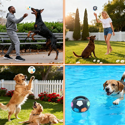 ⚽🐕🐾Kúpte 1 a získajte 1 zadarmo🔥Hračka pre psov - futbal, interaktívne a proti uhryznutiu odolné potreby pre border kólia, labradory a corgi.