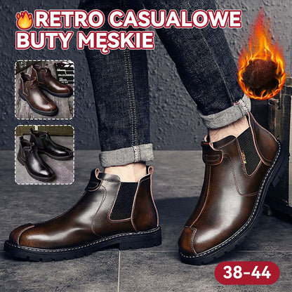 👞🌞【Zimowa Wyprzedaż】【39-44】Eleganckie Męskie Buty Skórzane z Ciepłą Wyściółką - Wygoda, Styl i Ochrona Przed Zimnem na Każdą Okazję!