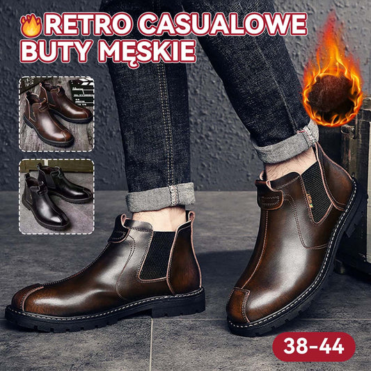 👞🌞【Zimowa Wyprzedaż】【39-44】Eleganckie Męskie Buty Skórzane z Ciepłą Wyściółką - Wygoda, Styl i Ochrona Przed Zimnem na Każdą Okazję!