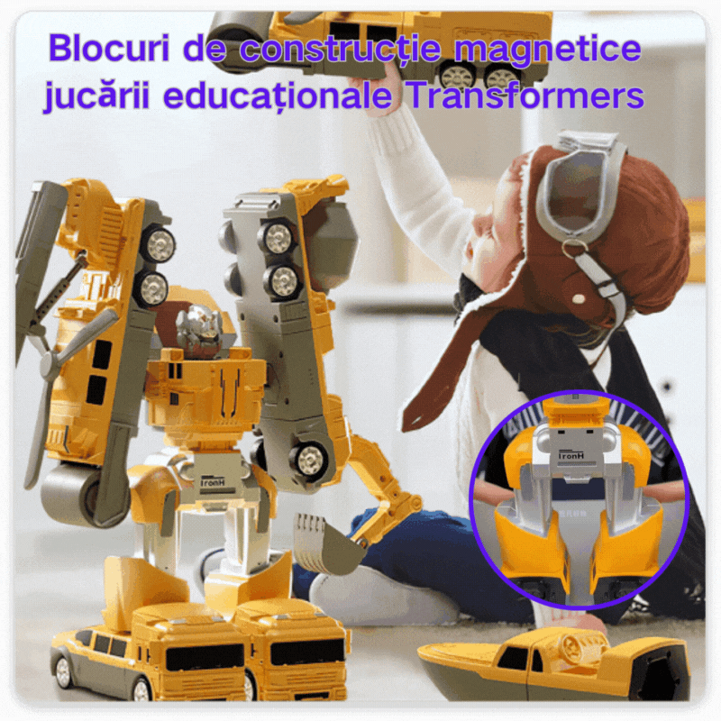 🤖【Balenie 16 kusov】Magnetické deformovateľné stavebné kocky, vzdelávacia hračka