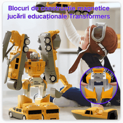 🤖【Balenie 16 kusov】Magnetické deformovateľné stavebné kocky, vzdelávacia hračka