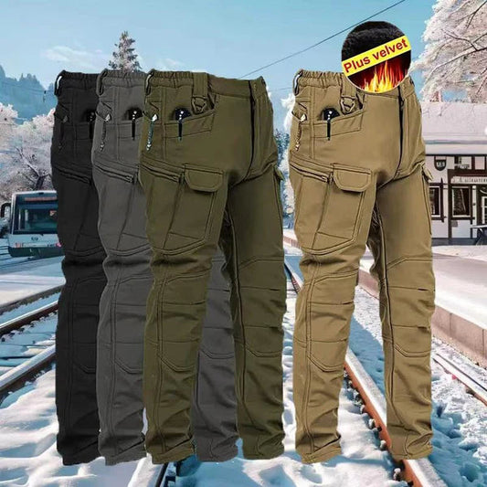 ⌛ POSLEDNÝ DEŇ VÝPREDAJA – ZĽAVA 50 %!🔥 Pánske vojenské taktické nohavice s vetruodolným a termoizolačným dizajnom