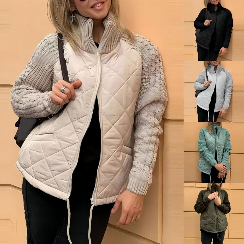 🔥Chaqueta de punto patchwork para mujer