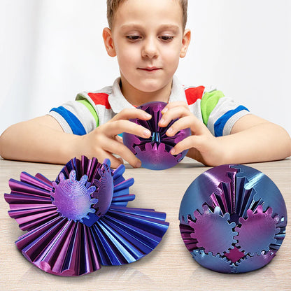 🧩🐱‍🏍Купете 1, вземете 1 безплатно 🎁 ⚙️ Стиймпънк въртящо се чудо – Fidget зъбна топка за разпускане и забавление!  Идеален за намаляване на стрес и повишаване на концентрацията! (2 артикула)