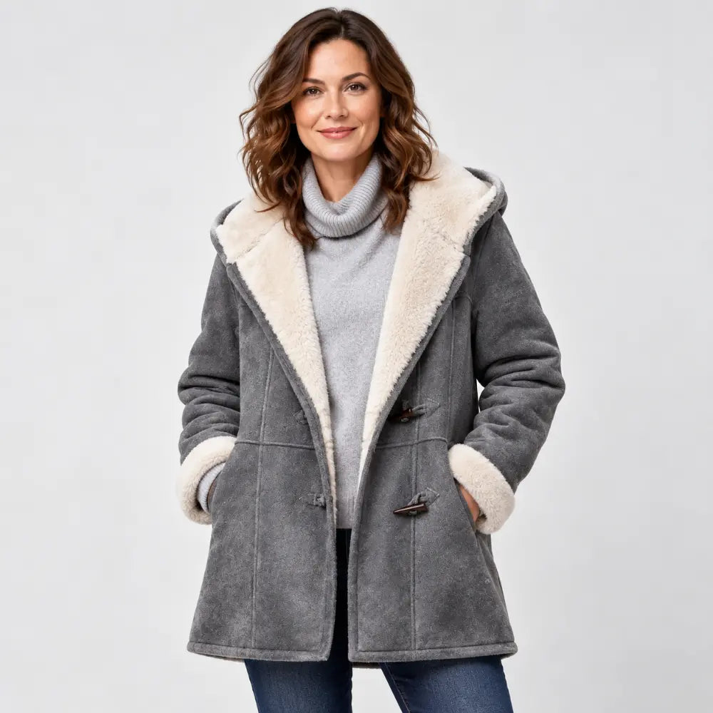 🐏🥼50% OFF💖Elegantna i topla ženska jakna s podstavom od imitacije brušene kože, veličine S-5XL, ležerna zimska jakna