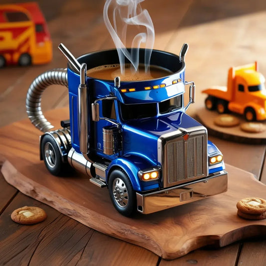 🚛 Taza de café hecha a mano en forma de camión