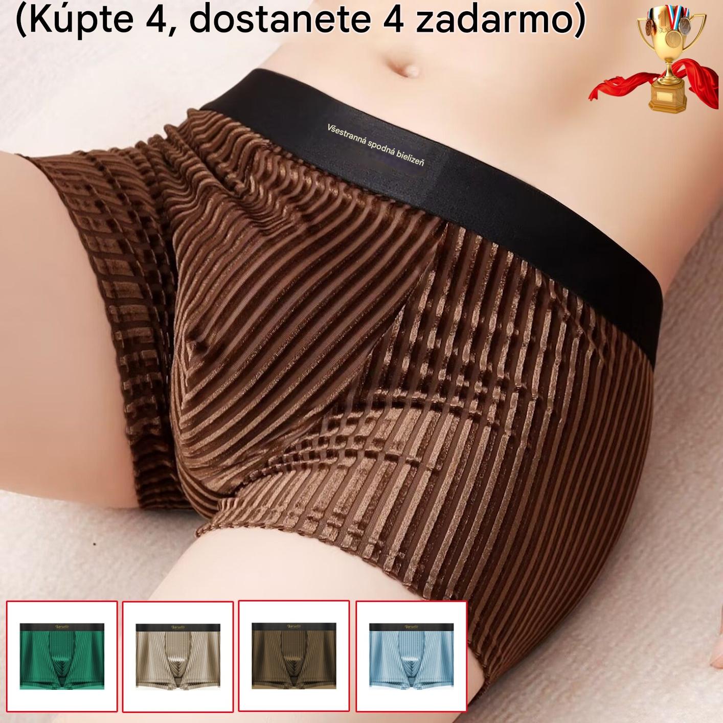 🔥💥【Kúpte 4 kusy, získajte 4 zadarmo】Vysokokvalitné luxusné antibakteriálne pánske boxerky