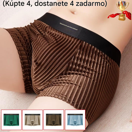 🔥💥【Kúpte 4 kusy, získajte 4 zadarmo】Vysokokvalitné luxusné antibakteriálne pánske boxerky