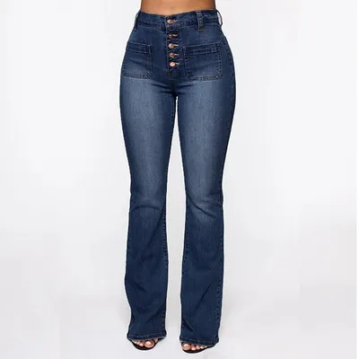 🎀👖【S-4XL】🔥 Limitovaná akcia – Zoštíhľujúce push-up džínsy s vysokým pásom so zľavou ešte dnes!